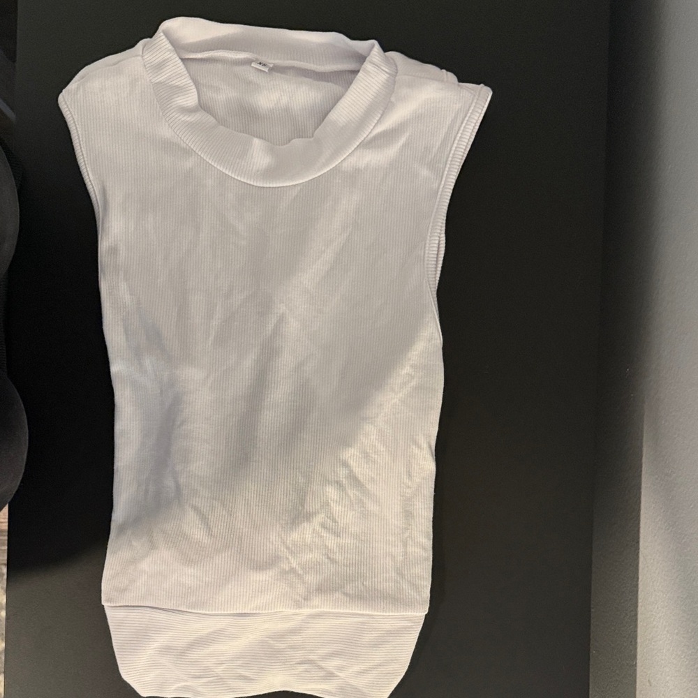 White Sleeveless Women's Top; Back ties